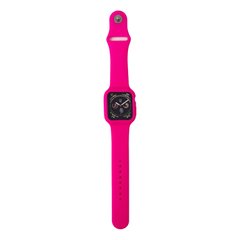 Ремешок для Apple Watch 42/44/45 mm Silicone Full Band Electrik Pink