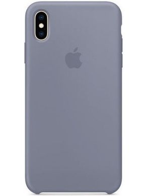 Чехол silicone case for iPhone XS Max Lavender Gray / Лавандово-серый