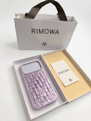 Чохол для Iphone 17 Pro Max Rimowa collab Dior Aluminium Case Silver
