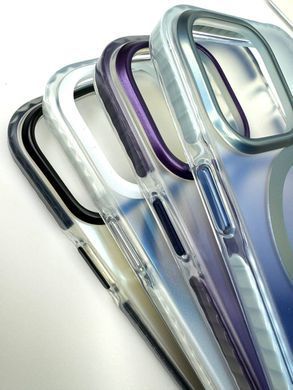 Противоударный чехол для iPhone 14 Shield Gradient with Magsafe White