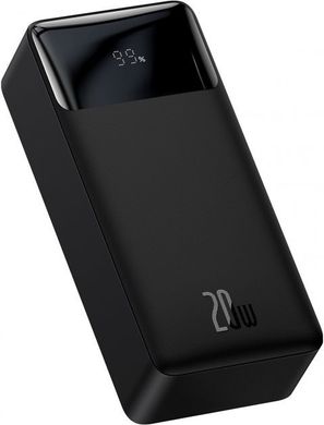 Портативная Батарея УМБ Baseus Bipow Digital Display 30000mAh 22,5W с технологией QC3.0+PD3.0 2USB+Type-C + Кабель USB to Micro USB Черный