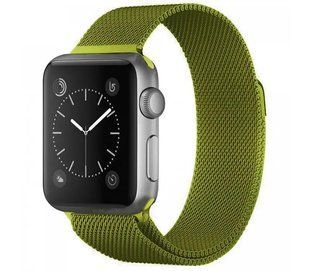 Ремінець для Apple Watch 42/44/45 mm Milanese Loop Lime