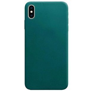 Силиконовый чехол Candy для Apple iPhone X / XS (5.8"") Зеленый / Forest green