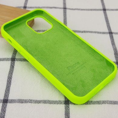 Чохол для Apple iPhone 14 Pro Max Silicone Case Full / закритий низ Салатовий / Neon Green