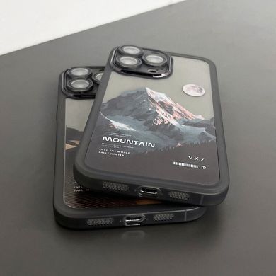 Чехол для iPhone 14 Pro Print Nature Case + стекло на камеру Volcano