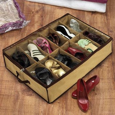 Компактний Організатор для зберігання до 12 пар взуття Shoes-under