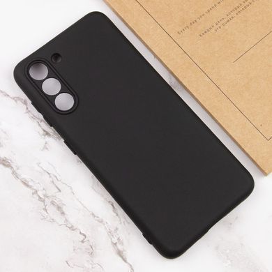 Чохол для Samsung Galaxy S22+ Silicone Full camera закритий низ + захист камери Чорний / Black