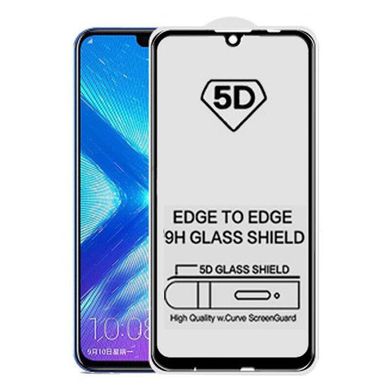 5D стекло для Huawei Honor 10 Lite Черное - Полный клей / Full Glue