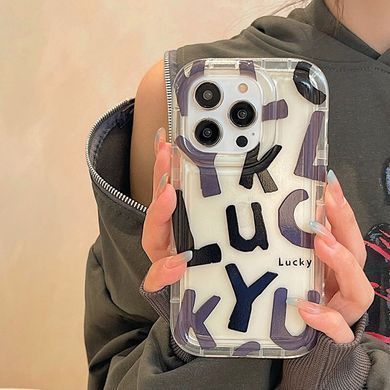 Чехол для iPhone 13 Pro Max Transparent Shockproof Case Lucky