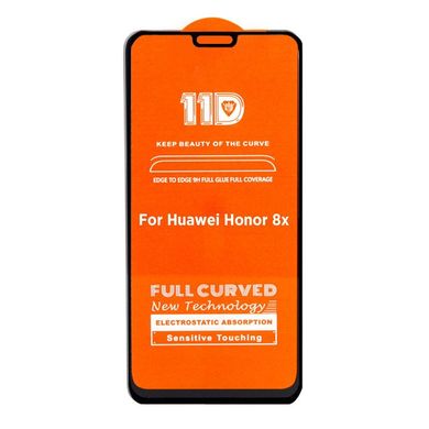 5D + (11d) стекло для Huawei Honor 8x Black Полный клей, Черный