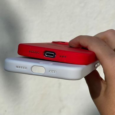 Чехол для iPhone 11 Silicone Case Full (Metal Frame and Buttons) with Magsafe с металлическими кнопками и рамкой Hot Pink