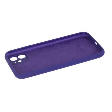 Чехол для iPhone 11 Silicone Full camera purple фиолетовый / закрытый низ + защита камеры