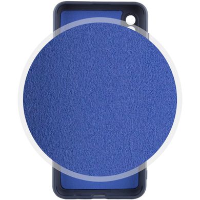 Чехол для Samsung Galaxy A50 (A505F) / A50s / A30s Silicone Full camera закрытый низ + защита камеры Синий / Navy blue