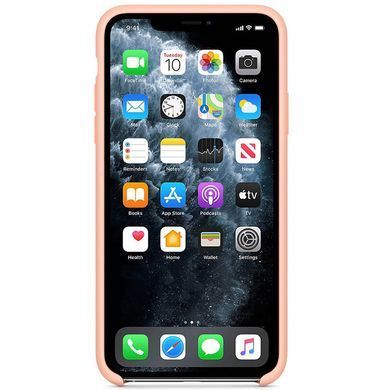 Чохол Silicone case Original 1:1 (AAA) для Apple iPhone 11 (6.1") (Помаранчевий / Grapefruit)