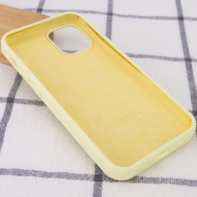 Чехол Silicone Case Full Protective (AA) для Apple iPhone 12 mini (5.4") (Желтый / Mellow Yellow)