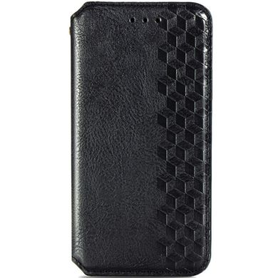 Кожаный чехол книжка GETMAN Cubic (PU) для Samsung Galaxy A02s / M02s (Черный)