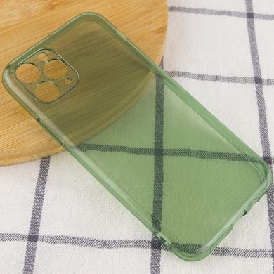 Матовый полупрозрачный TPU чехол с защитой камеры для Apple iPhone 11 Pro (5.8") (Зеленый / Green)