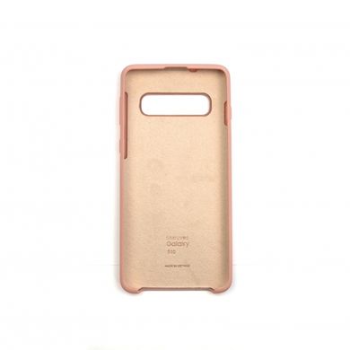 Накладка Silicone Cover for Samsung S10 Pink Sand