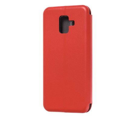Чехол книжка Premium для Samsung Galaxy A6 2018 (A600) красный