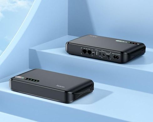 Источник бесперебойного питания для роутера Hoco DB62 UPS 20000 mAh 18W BlackИПБ Повербанк для роутера