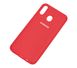 Чохол для Samsung Galaxy M20 (M205) Silicone Full червоний з закритим низом і мікрофіброю
