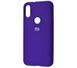 Чохол для Xiaomi Mi Play Silicone Full фіолетовий з закритим низом і мікрофіброю