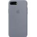Чехол для Apple iPhone 7 plus / 8 plus Silicone Case Full с микрофиброй и закрытым низом (5.5"") Серый / Lavender Gray