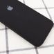 Чохол для iPhone 6 / 6s Silicone Full camera закритий низ + захист камери Чорний / Black квадратні борти
