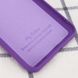 Чехол для Xiaomi Redmi Note 9 / Redmi 10X Silicone Full camera закрытый низ + защита камеры Фиолетовый / Purple