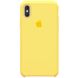 Чехол silicone case for iPhone X/XS Yellow /Желтый