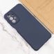 Чехол для Samsung Galaxy A23 4G Silicone Full camera закрытый низ + защита камеры Синий / Midnight blue