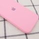 Чохол для iPhone 11 Silicone Full camera рожевий / закритий низ + захист камери