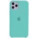 Чехол silicone case for iPhone 11 Pro Max (6.5") (Бирюзовый / Ice Blue)