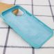 Чехол silicone case for iPhone 12 mini (5.4") (Бирюзовый/Marine green)