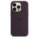 Чехол Silicone case Original 1:1 (AAA) with Magsafe для Apple iPhone 14 Pro (6.1") (Фиолетовый/ Elderberry)