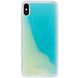 Неоновый чехол Neon Sand glow in the dark для Apple iPhone XS Max (6.5") (Голубой)