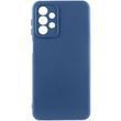 Чехол для Samsung Galaxy A23 4G Silicone Full camera закрытый низ + защита камеры (Синий / Navy Blue)