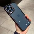 Чехол для Iphone 14 Pro Metal HD Clear Case Black