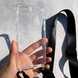 Чехол для iPhone 7 / 8 прозрачный с ремешком Black