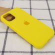 Чехол для Apple iPhone 12 Pro Silicone Full / закрытый низ (Желтый / Neon Yellow)