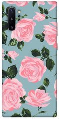 Чохол для Samsung Galaxy Note 10 Plus PandaPrint Рожевий принт квіти