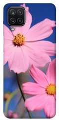 Чохол для Samsung Galaxy A12 PandaPrint Рожева ромашка квіти