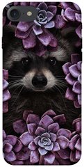 Чехол для Apple iPhone 7 / 8 (4.7"") PandaPrint Енот в цветах цветы