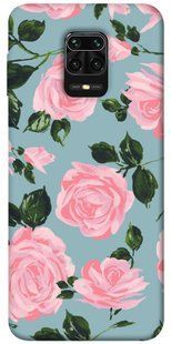Чехол для Xiaomi Redmi Note 9s / Note 9 Pro / Note 9 Pro Max Розовый принт цветы