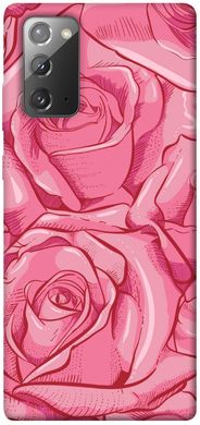 Чехол для Samsung Galaxy Note 20 PandaPrint Розы карандашом цветы