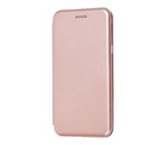 Чохол книжка Premium для Samsung Galaxy A6 2018 (A600) рожево-золотистий
