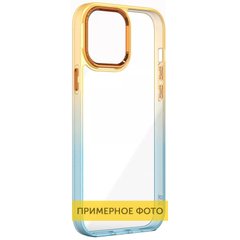 Чехол TPU+PC Fresh sip series для Samsung Galaxy M53 5G Бирюзовый / Оранжевый