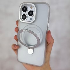 Чехол для iPhone 14 Pro Max Matt Guard MagSafe Case + кольцо-подставка White