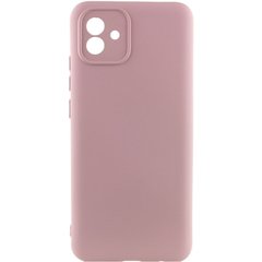 Чехол для Samsung Galaxy A04 Silicone Full camera закрытый низ + защита камеры Розовый / Pink Sand