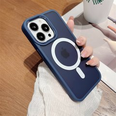Чехол для iPhone 11 Matte Colorful Case with MagSafe Blue